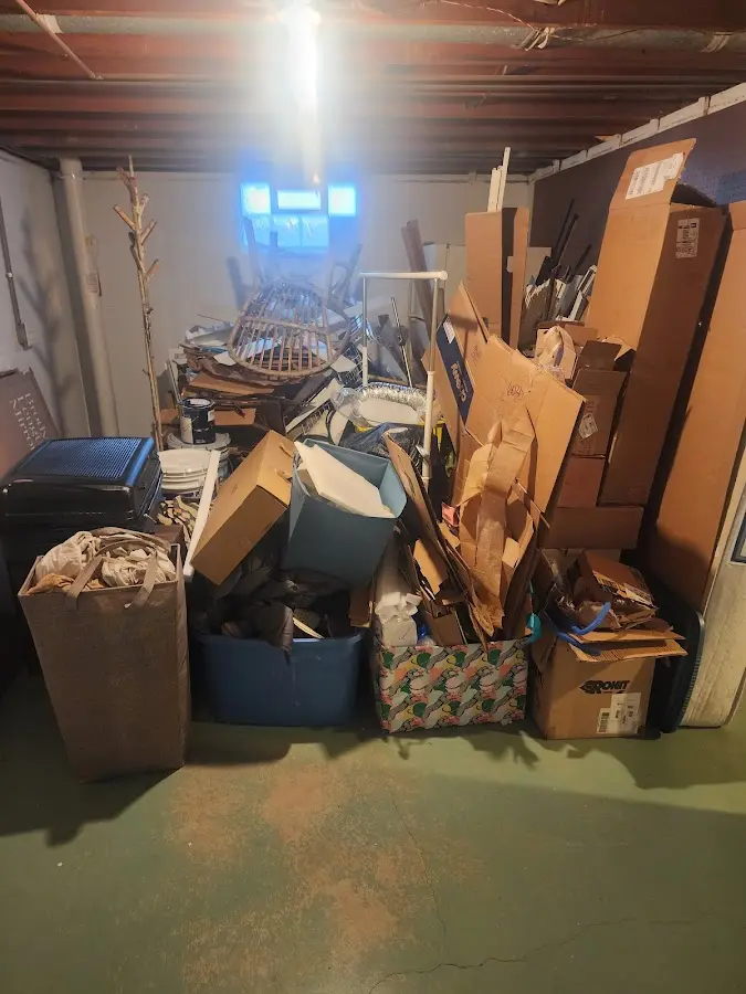 Roll-off dumpster container at job site for 20 Yard Dumpster Rental in Mesquite